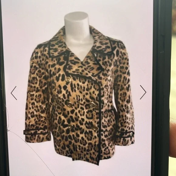 WHBM SWING LEOPARD COAT BNWT 12 - Picture 9 of 10